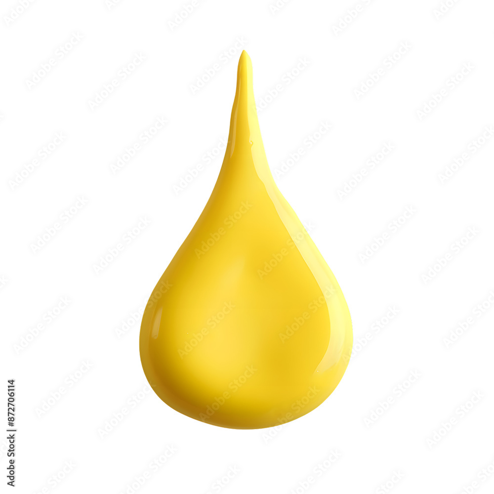 Yellow drop made out of plasticine, isolated on transparent background Yellow drop made out of plasticine, isolated on transparent background