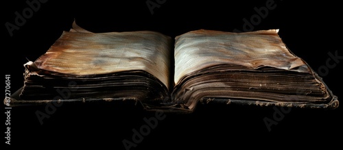 Old open book with copy spa...