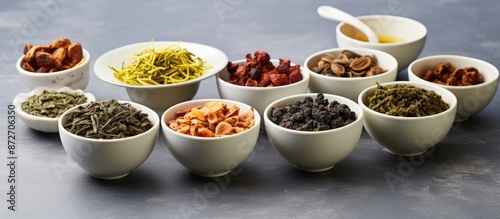 Various varieties of dried ...