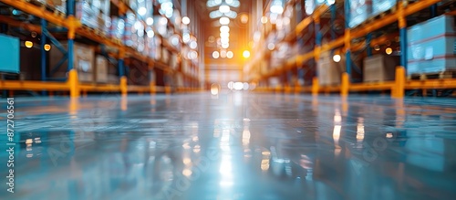 Abstract blurred factory an...