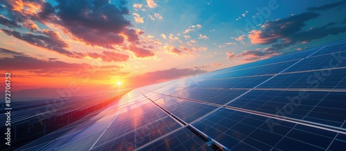 Solar panels producing clea...