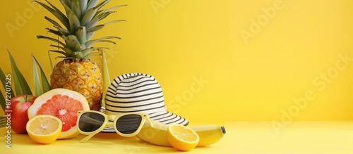 Yellow background showcases...