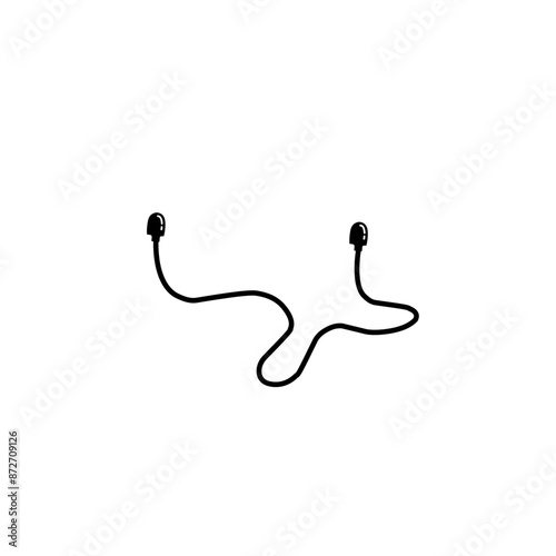 Earplugs icon in black