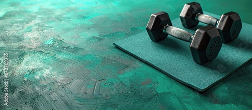 Fitness concept depicted wi...