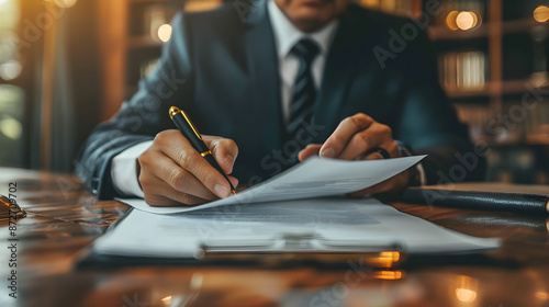 Wallpaper Mural A closeup of hands shaking over a signed document in a formal office setting Torontodigital.ca