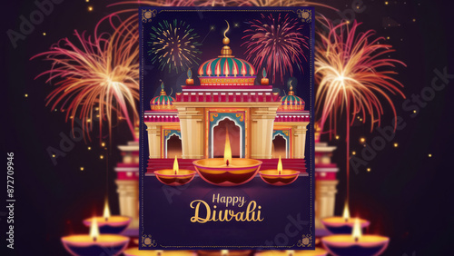 Happy Diwali Greeting Card