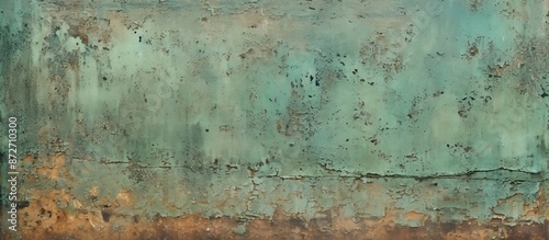 Old rusty metal plate with ...