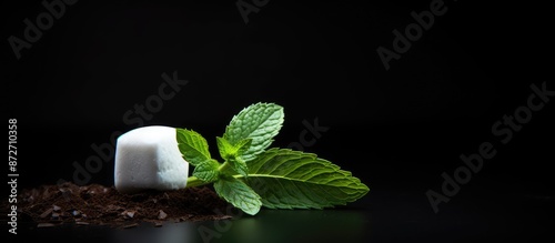 A white marshmallow coated ...