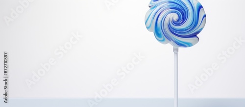 Lollypop with blue design o...