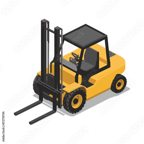 forklift truck vector illustration