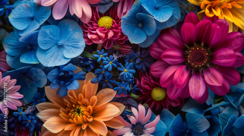 Expressive flower photos captured in full bloom that exude energy and freshness, perfect for decorating your space and adding natural charm.