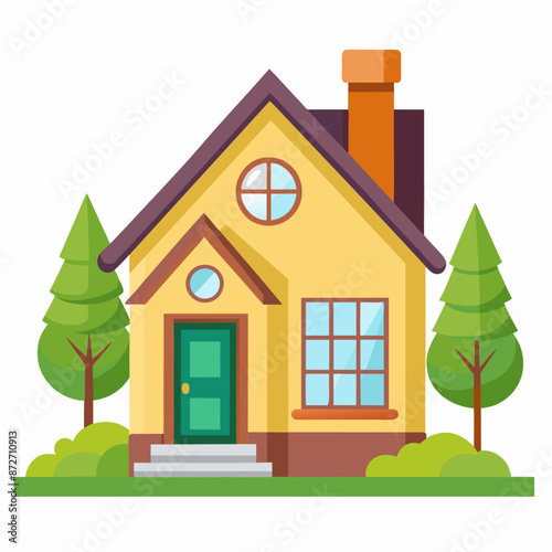 house clipart cartoon Illustration drawing