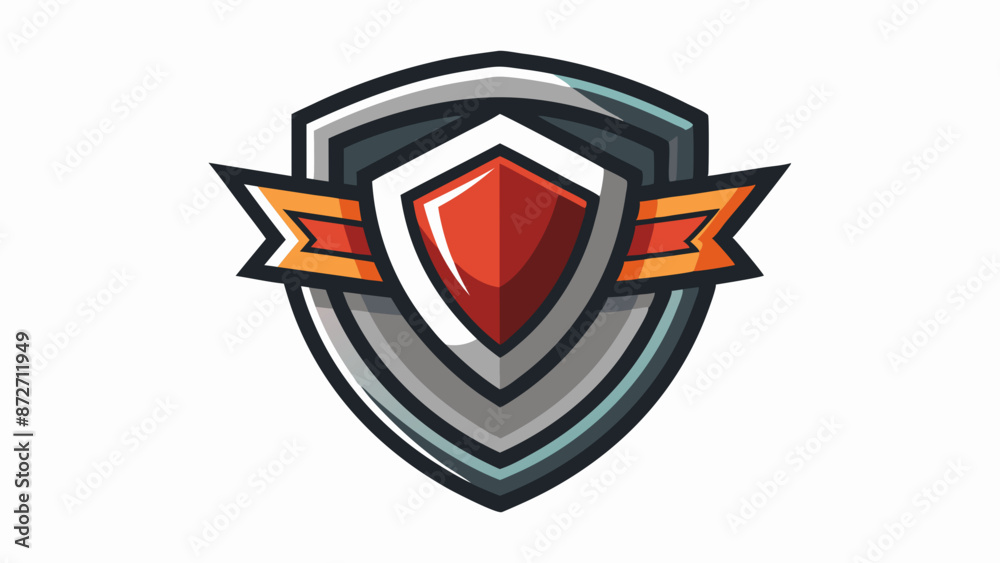 Striking Shield Badge Logo Design: Strong, Elegant, Polished, Emblematic, Metallic Effects, Modern Shield Emblem, Prestigious Branding Striking Shield Badge Logo Design: Strong, Elegant, Polished, Emblematic, Metallic Effects, Modern Shield Emblem, Prestigious Branding