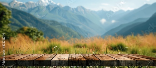 A wooden table top set agai...
