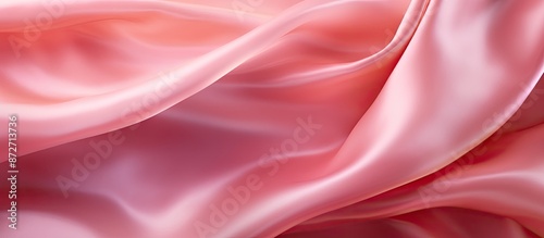 Pink silk fabric texture re...