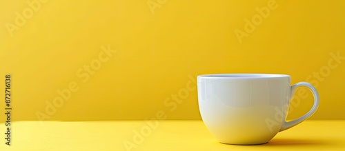 Isolated on a yellow backgr...