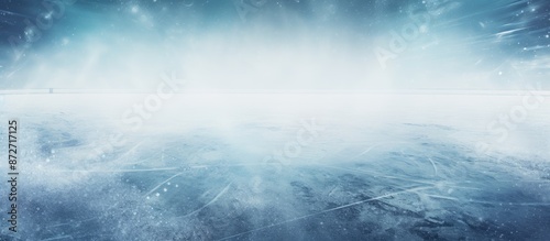 Background of ice with mark...