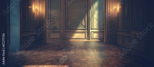 A vintage room with an eleg...