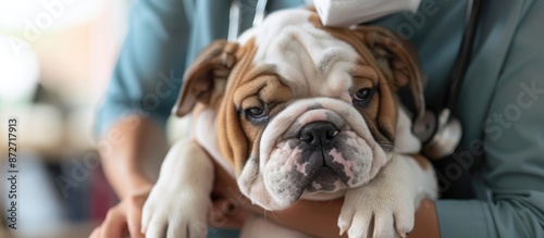 Cropped shot of a vet tryin...