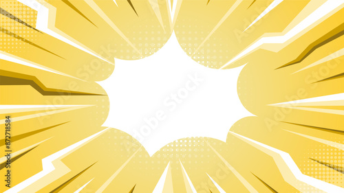 Abstrack yellow comic background 
