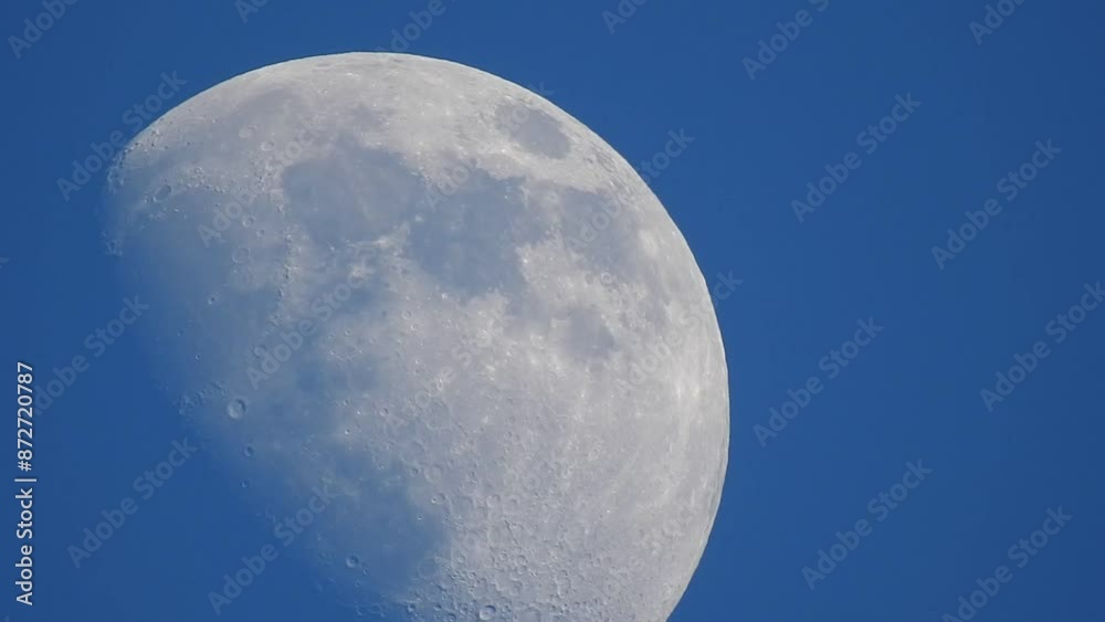 moon entering left in the daytime sky - 9 sec moon entering left in the daytime sky - 9 sec