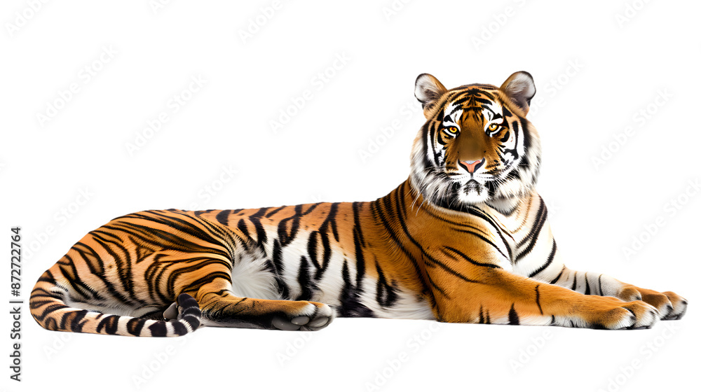 Obraz premium Tiger isolated on transparent background