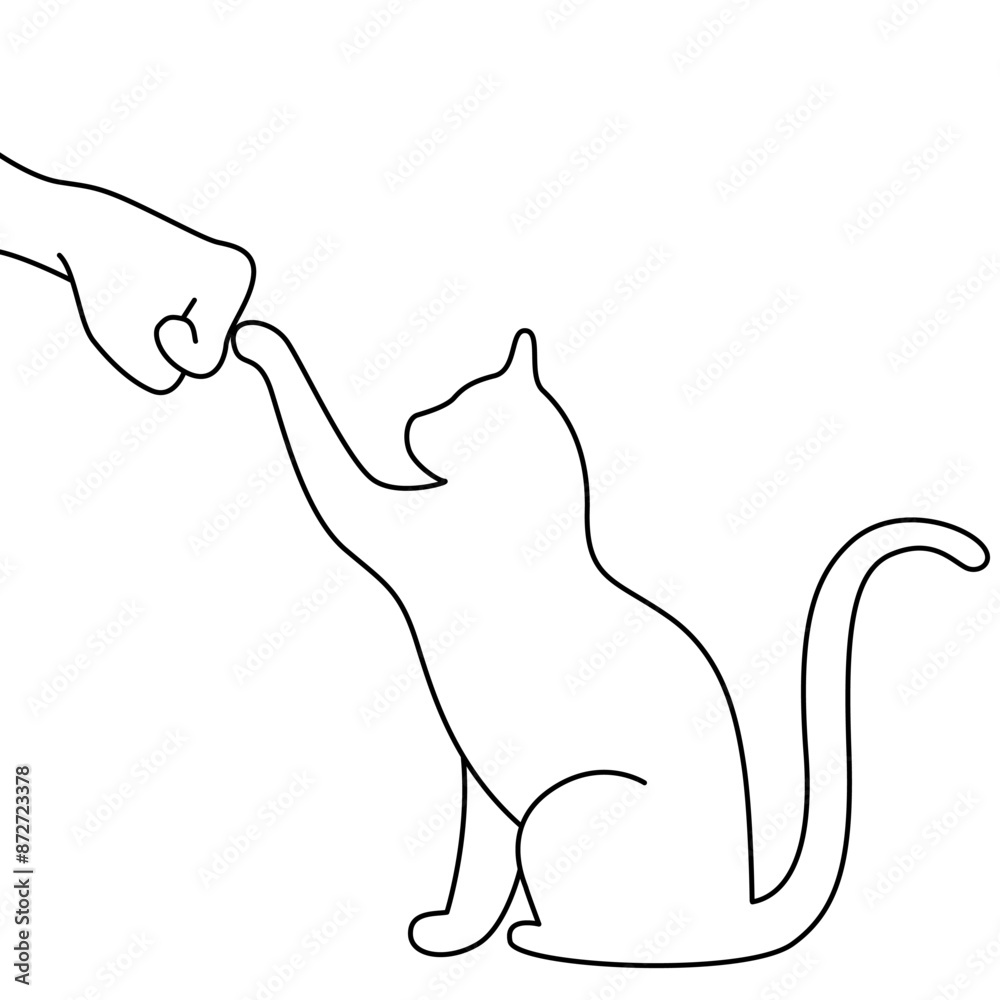 a paw that reaches for hand a paw that reaches for hand