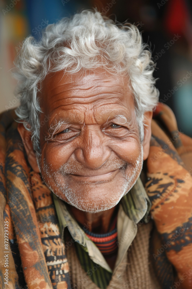 Senior indian man smiling Senior indian man smiling