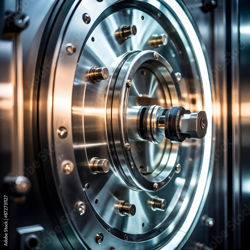 Wallpaper Mural Strong Vault Safe deposit lock door closeup for banking business financial industry safety insurance security technology concept Torontodigital.ca