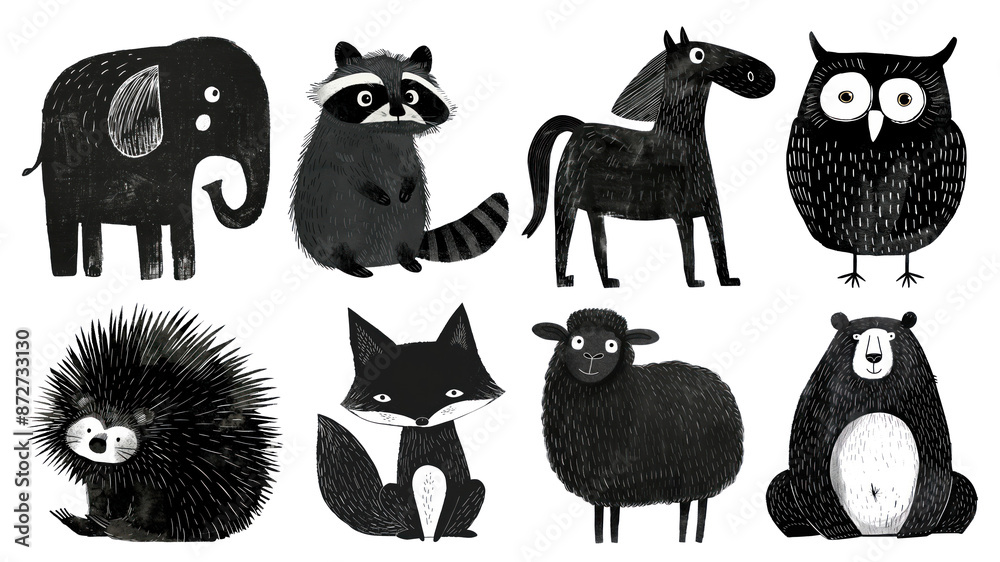 Wildlife animal png cut out set Wildlife animal png cut out set