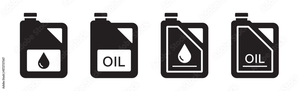 Oil jerrycan icon. Oil canister icon, vector illustration Oil jerrycan icon. Oil canister icon, vector illustration