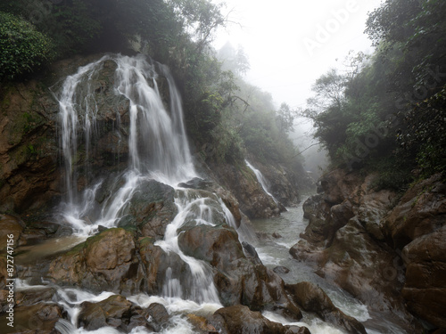 Love Waterfall on Cat Cat Village in Sapa Vietnam