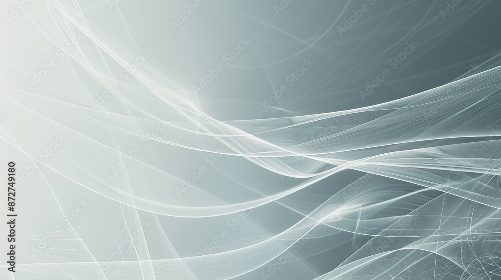 Abstract white light wave background with flowing lines. Abstract white light wave background with flowing lines.