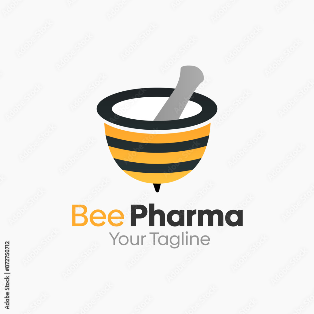 Bee Pharmacy Logo Vector Template Design. Good for Business, Start up, Agency, and Organization Bee Pharmacy Logo Vector Template Design. Good for Business, Start up, Agency, and Organization