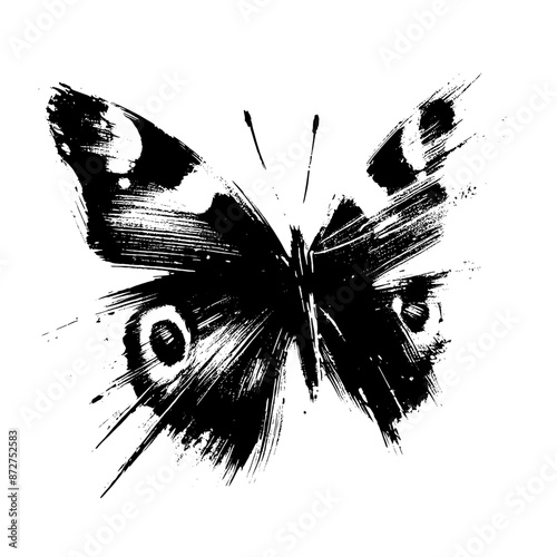 sample in illustration in brush stroke painting
