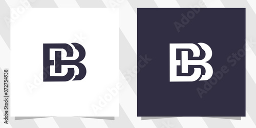 Letter bb logo design vector