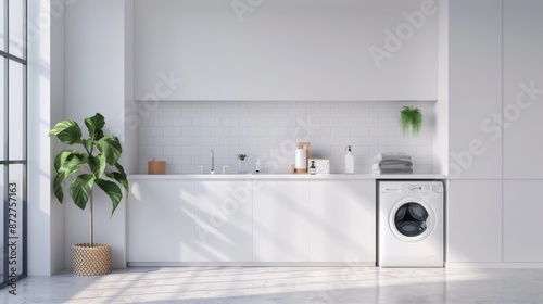 Modern Minimalist Laundry Room Design