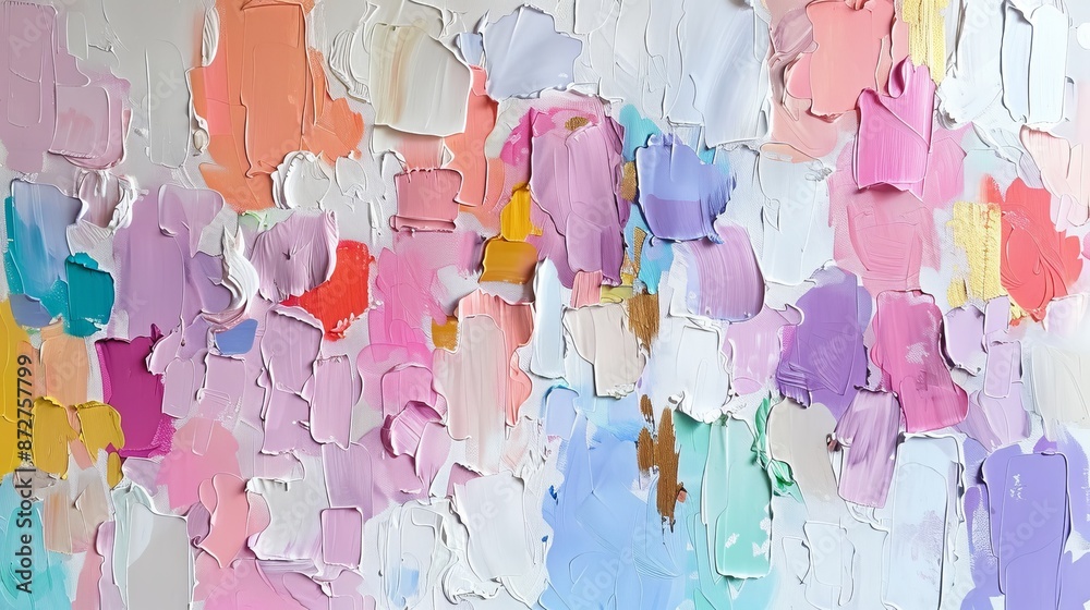 Fototapeta premium Abstract Painting With Pastel Colors
