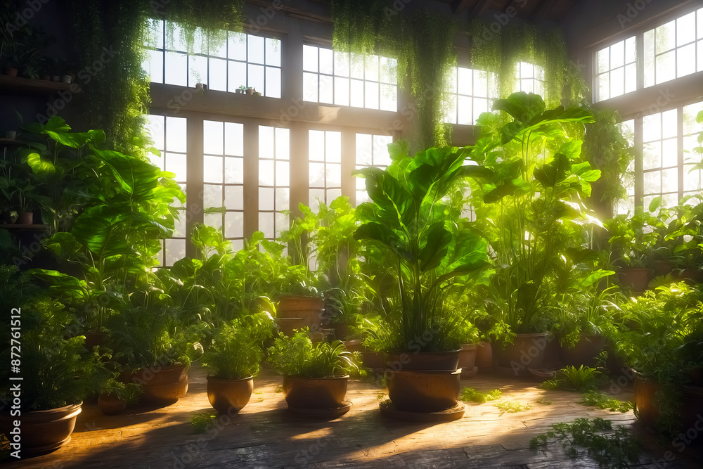 Sunbeams Through the Greenhouse Sunbeams Through the Greenhouse
