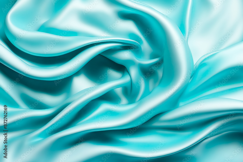 Obraz premium Abstract Blue Silk Fabric Background