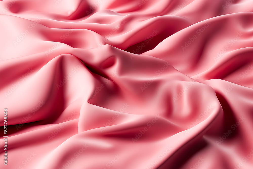 Obraz premium Abstract Pink Draped Fabric Background