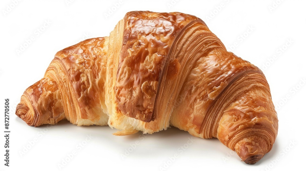 Isolated croissant on white background with clipping path Isolated croissant on white background with clipping path