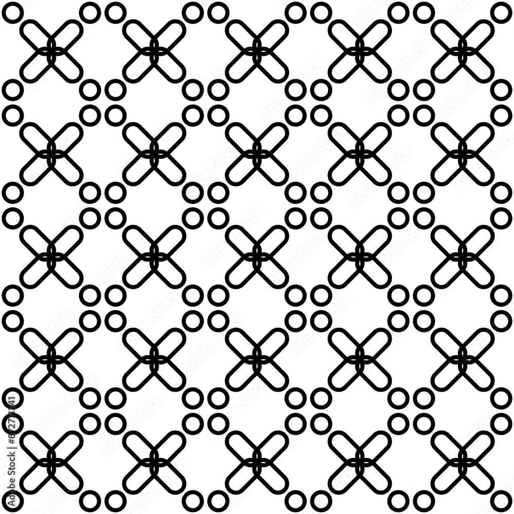 Fototapeta premium Batik Geometric Seamless Patterns Collection
