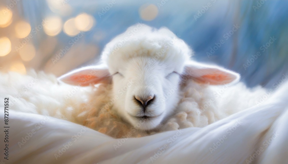 眠るふわふわもこもこも羊 眠るふわふわもこもこも羊
