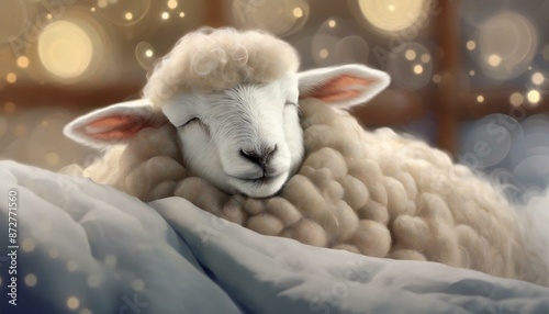 眠るふわふわもこもこも羊 photo