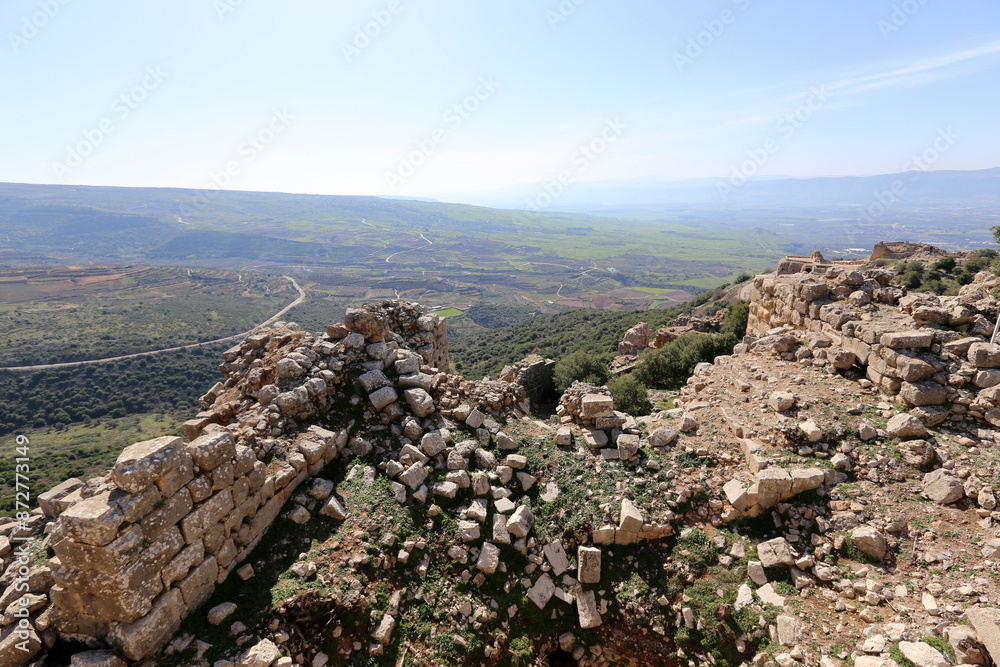 Nimrod Israel 02 02 2024. Nimrod Fortress is a medieval fortress located in the northern part of the Golan Heights in Israel. Nimrod Israel 02 02 2024. Nimrod Fortress is a medieval fortress located in the northern part of the Golan Heights in Israel.