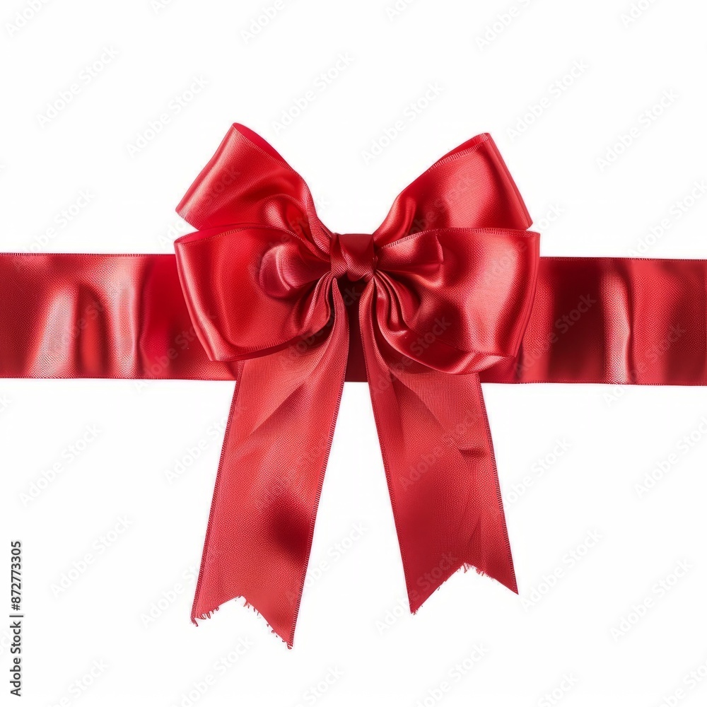 Elegant Red Ribbon With Bow Elegant Red Ribbon With Bow
