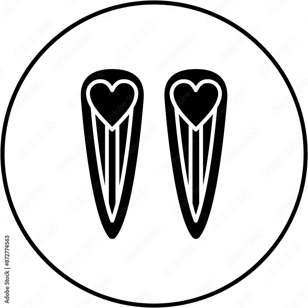 Hair clip Icon Hair clip Icon