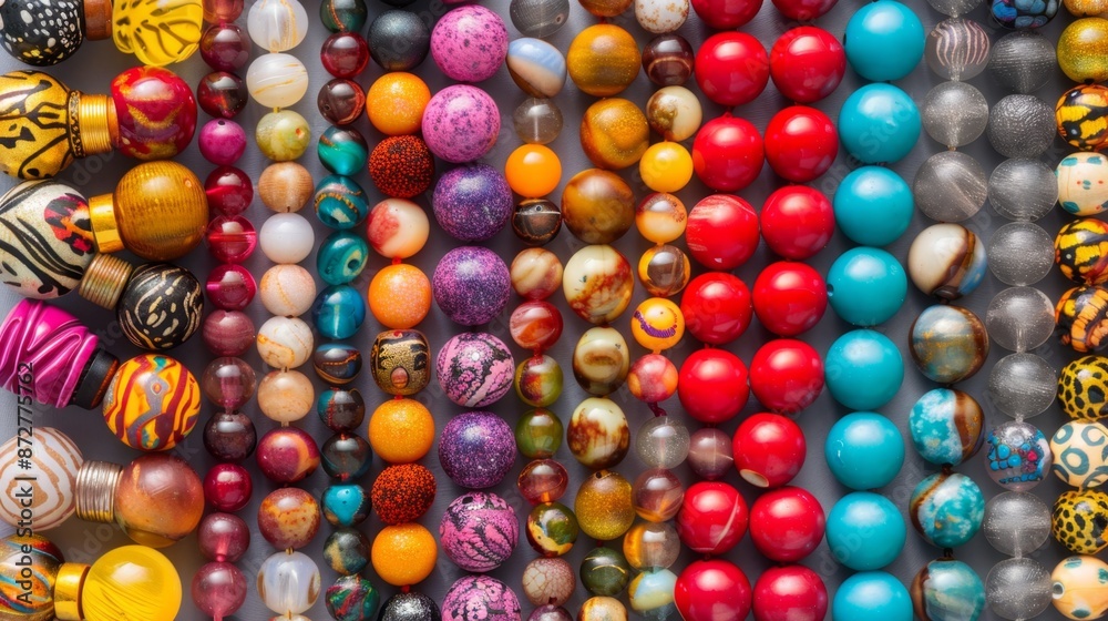 Colorful Beads Background Colorful Beads Background