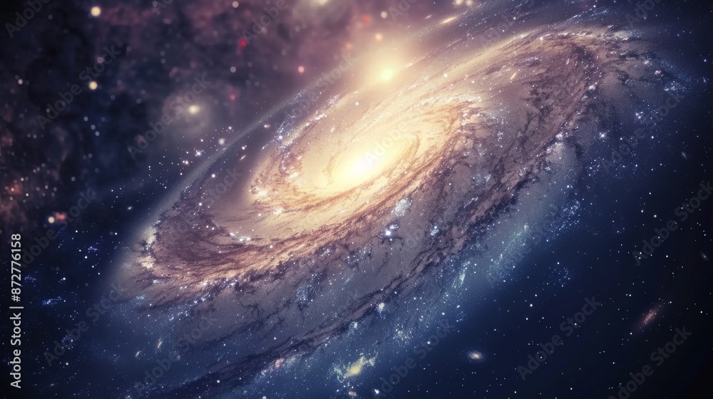 Spiral Galaxy in Deep Space. Spiral Galaxy in Deep Space.